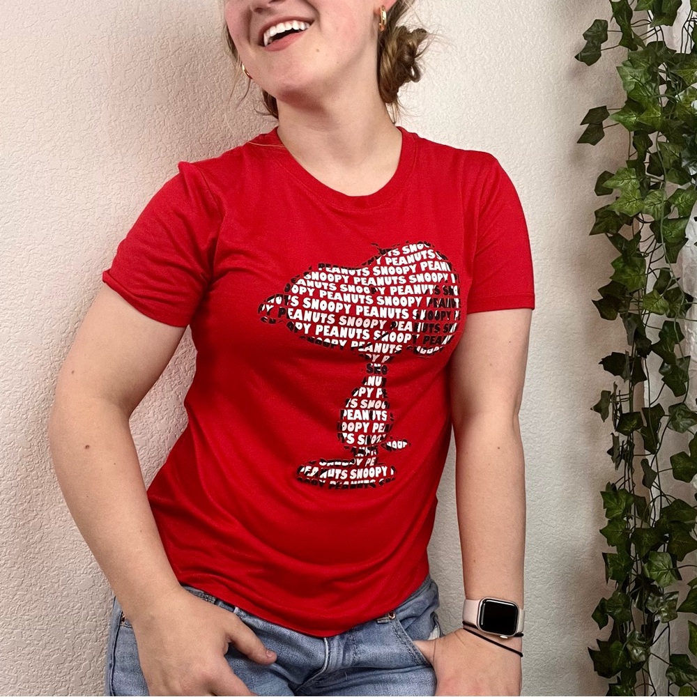 Snoopy Fitted Woman T Shirt